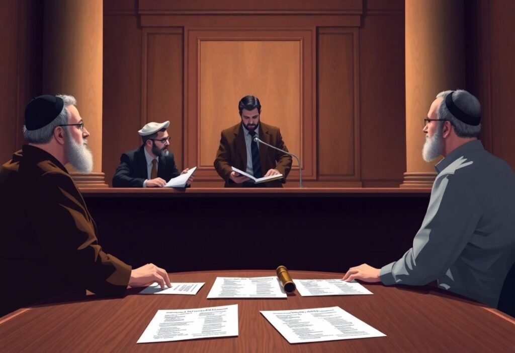 Rabbinical court mediation scenario