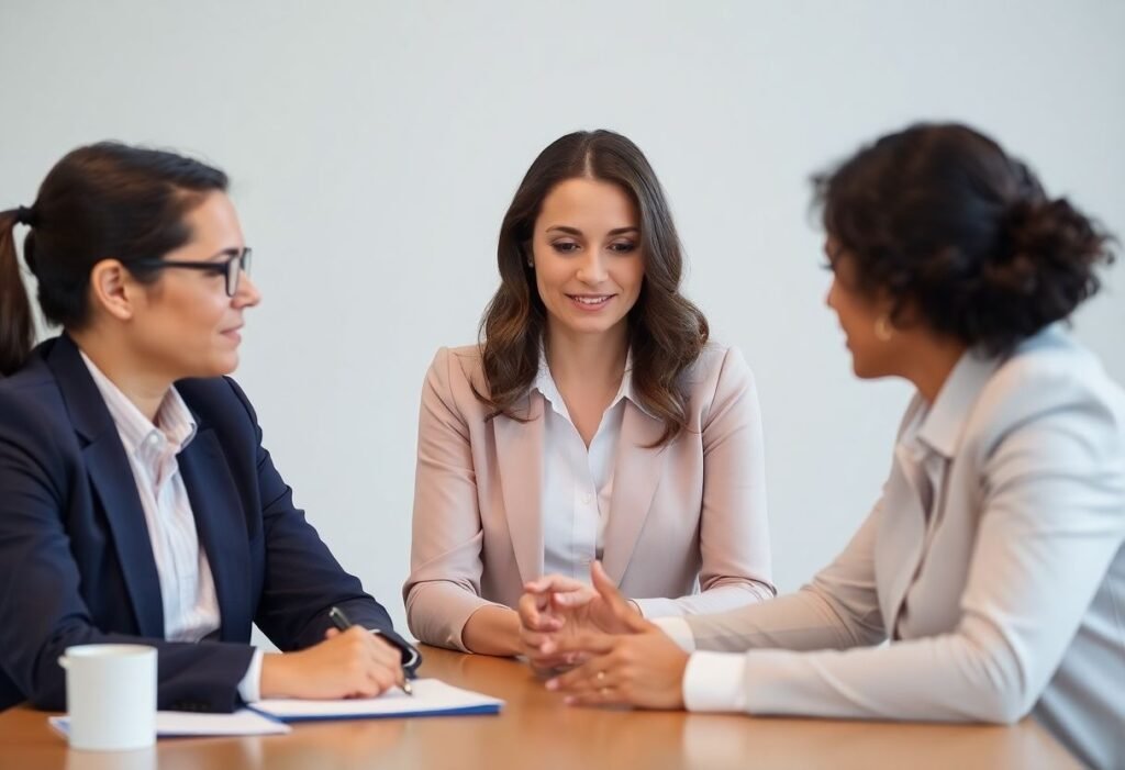 Divorce support professionals offering guidance