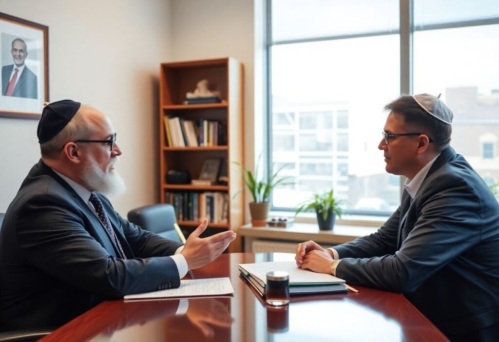 Rabbi's advocate consultation on family matters.